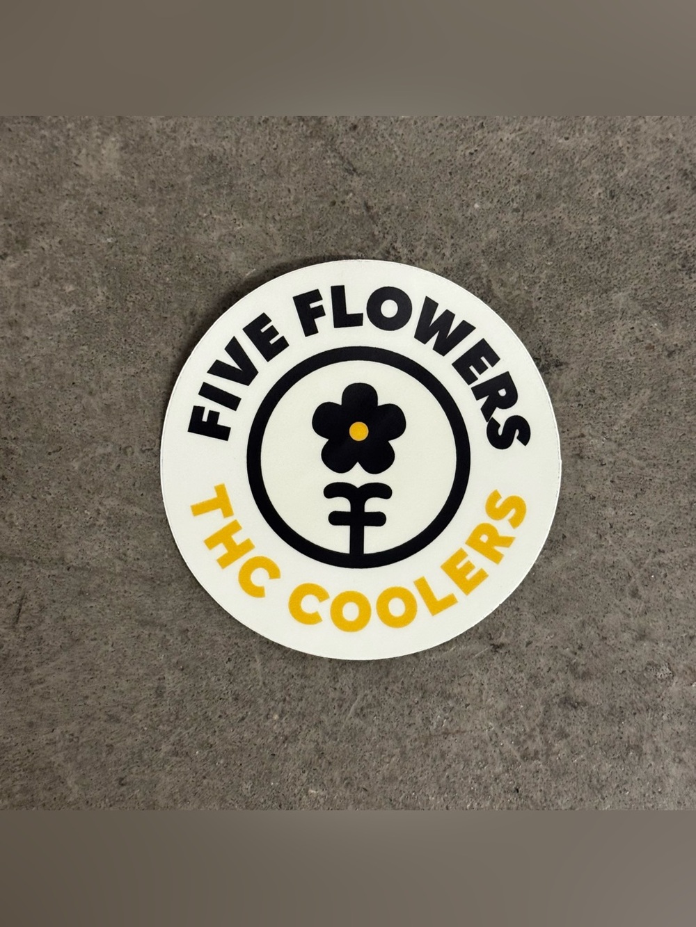 Five Flowers THC Coolers Sticker